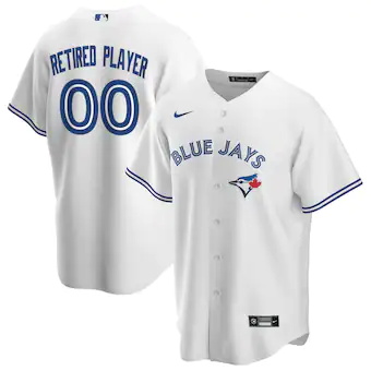 mens nike white toronto blue jays home pick a player retire